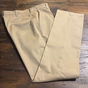 Wrangler Men's Khaki Relaxed Straight Leg Chinos-Size:  38x36